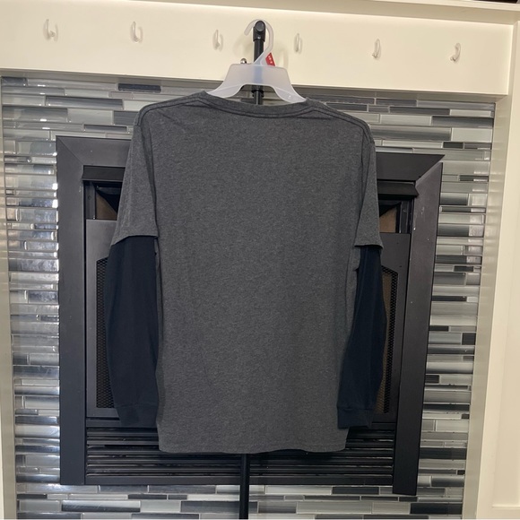 Mens Mossy Oak Shirts & Tops | Mossy Oak Grey Obsession Logo Long Sleeve Size XL - Picture 2 of 3